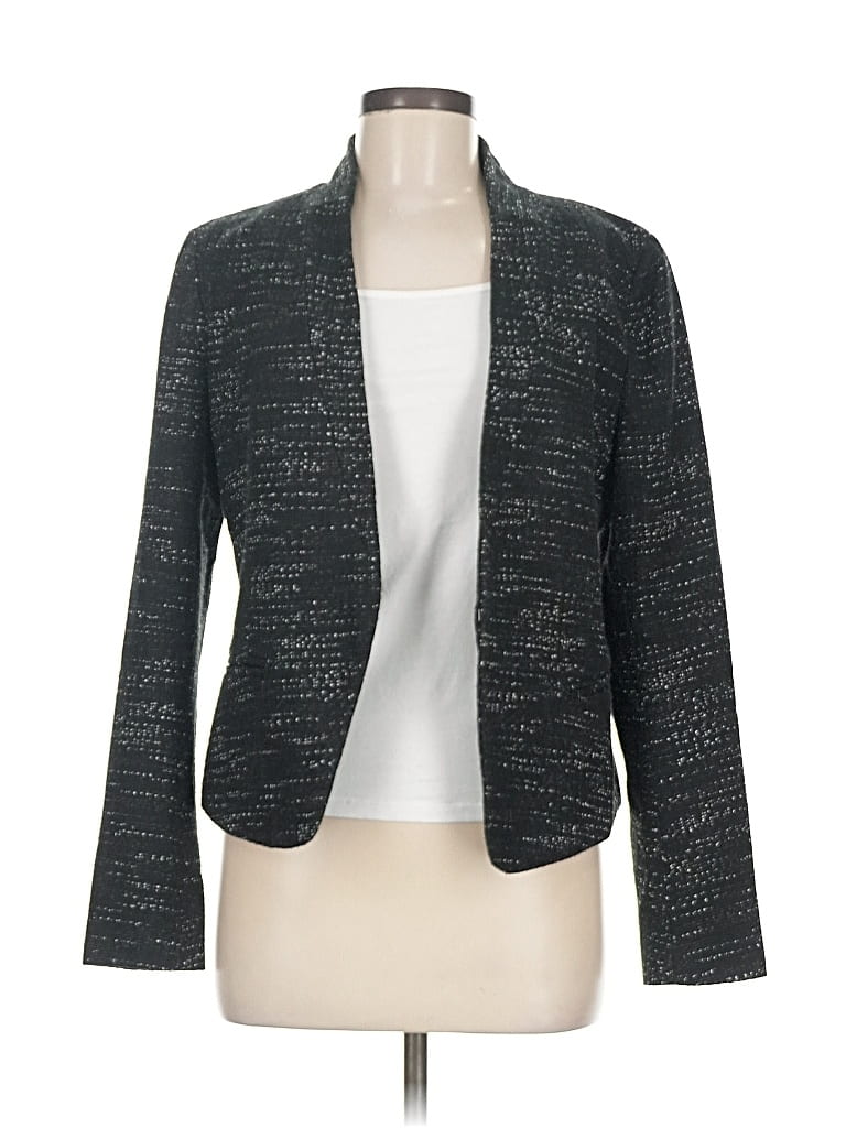 Pre-owned Ann Taylor Loft Blazer Jacket In Gray