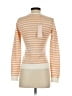 Keepsake Stripes Orange Turtleneck Sweater Size XS - photo 2