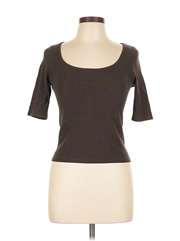 Pre-owned Rylee + Cru Short Sleeve T-shirt In Brown