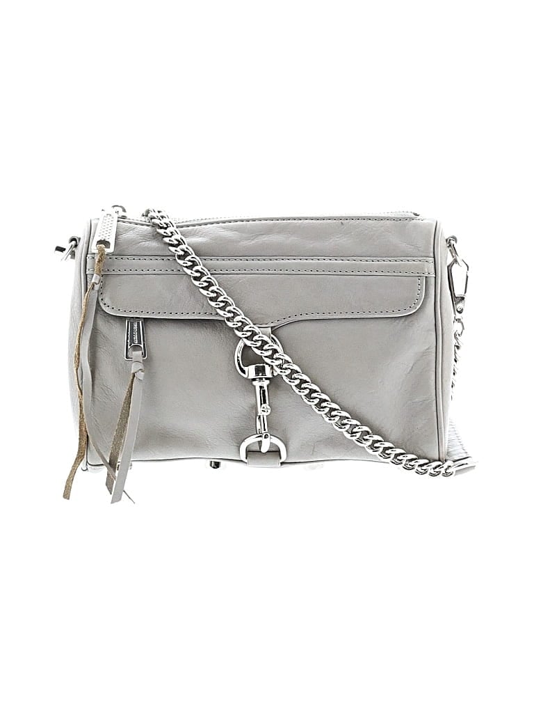 Pre-owned Rebecca Minkoff Leather Crossbody Bag In Gray