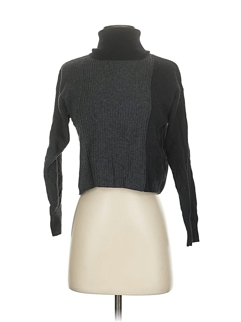 Pre-owned Topshop Turtleneck Sweater In Gray