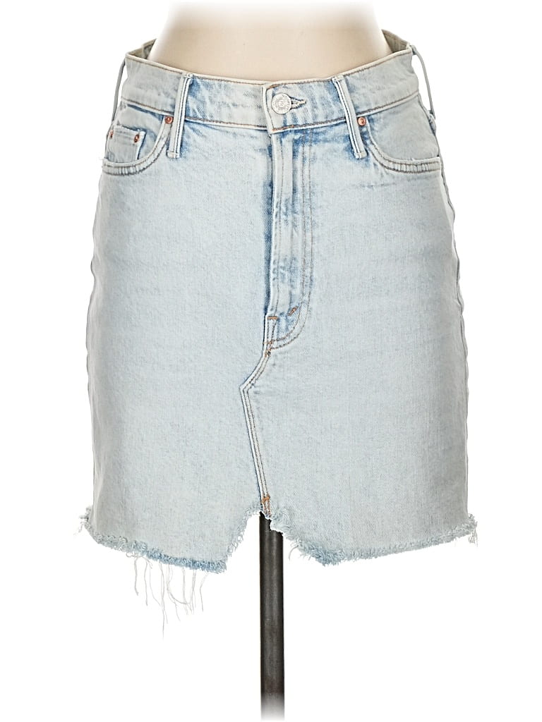 Pre-owned Mother Denim Skirt In Blue