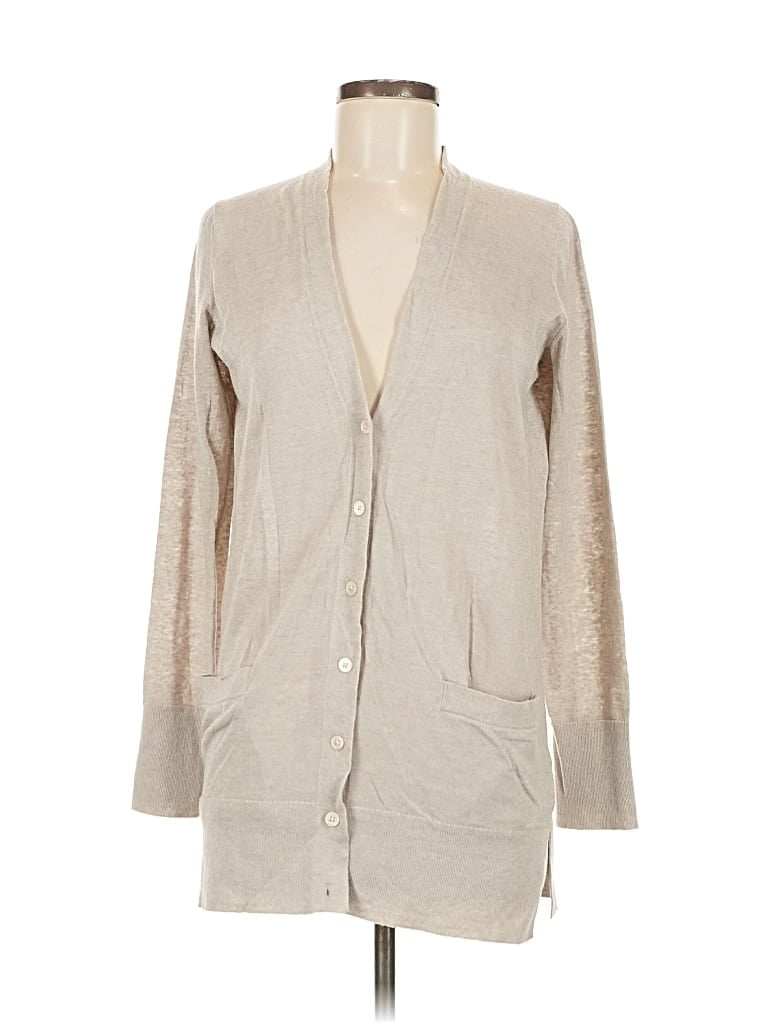 Pre-owned Gap Cardigan Sweater In White