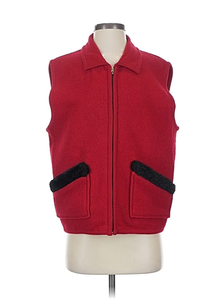 Pre-owned Lisa International Vest In Red