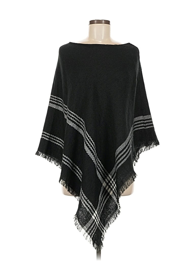Pre-owned Unbranded Poncho In Black