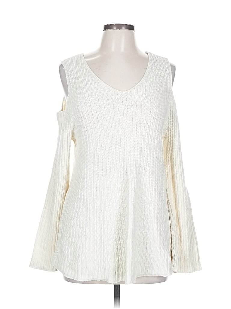 Pre-owned Style & Co Pullover Sweater In White