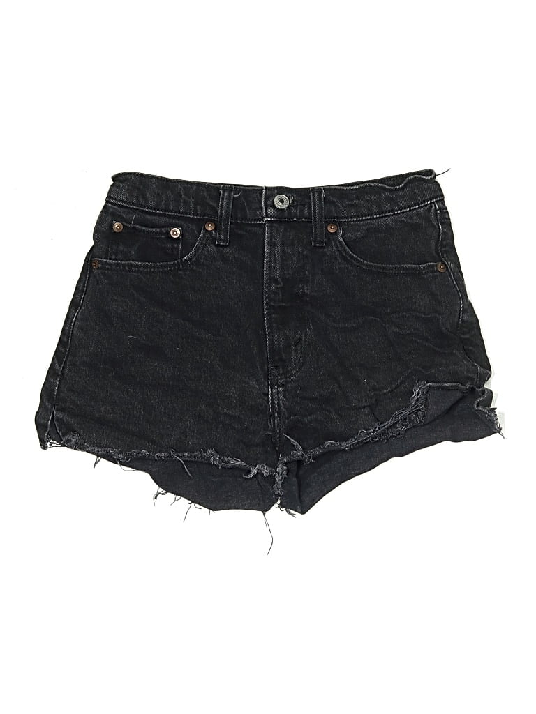 Pre-owned Abercrombie & Fitch Denim Shorts In Black