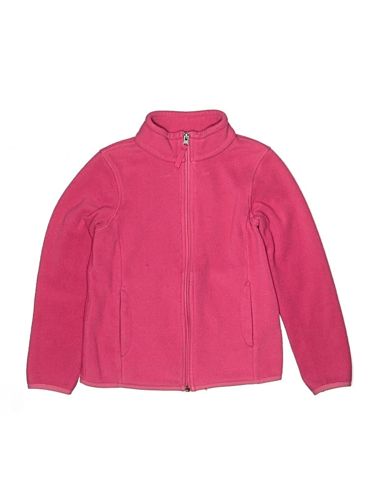 Pre-owned Amazon Essentials Kids' Fleece Jacket In Pink