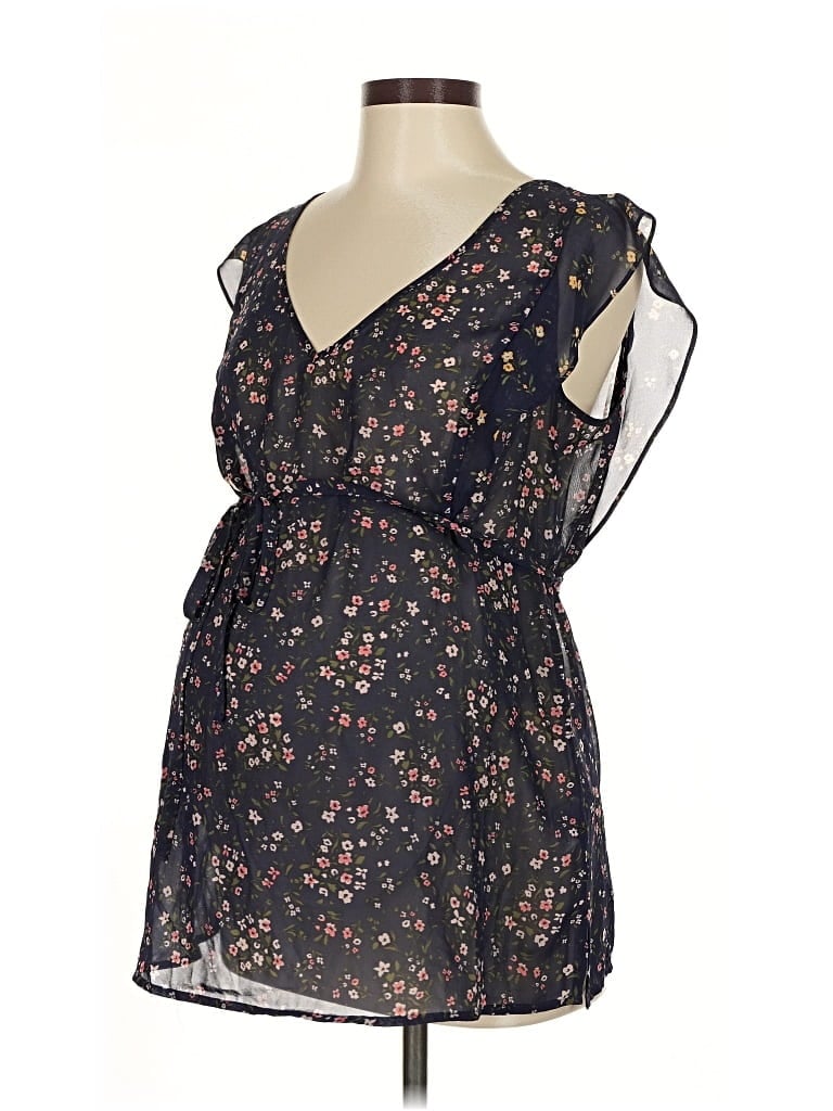 Pre-owned Motherhood Sleeveless Blouse In Black