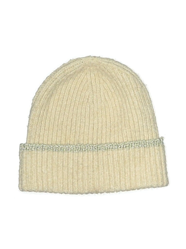 Pre-owned Ann Taylor Loft Outlet Beanie Hat In White