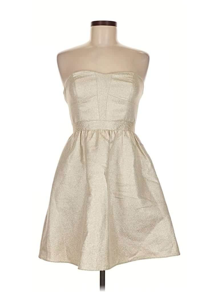 Pre-owned Aidan Mattox Cocktail Dress In Brown