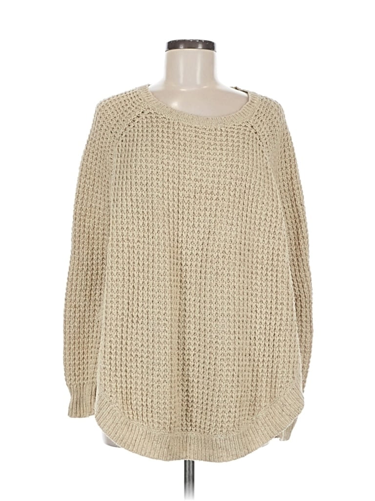 Pre-owned Lauren Jeans Co. Cashmere Pullover Sweater In White