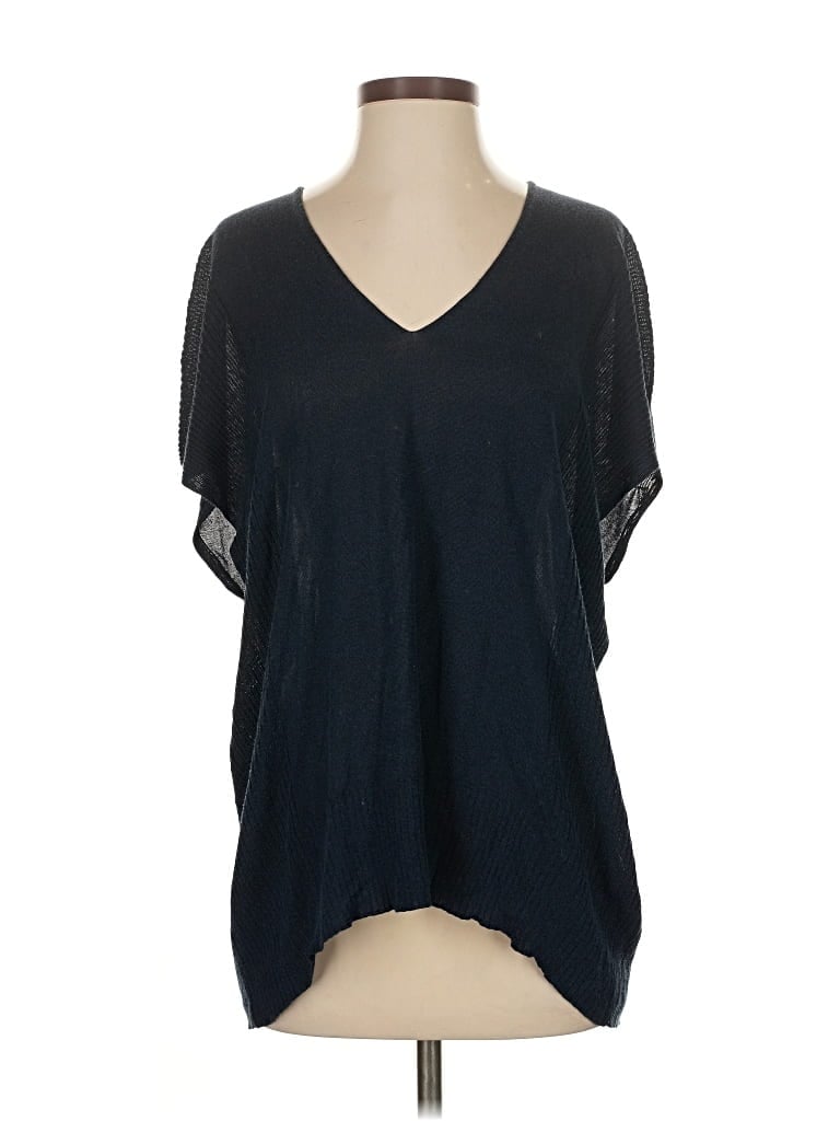 Pre-owned Vince Short Sleeve Top Black V Neck Tops