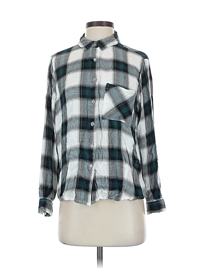 Pre-owned Cotton On Long Sleeve Button Down Shirt In Blue