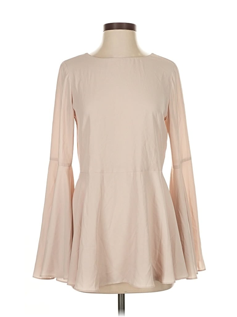 Pre-owned Amanda Uprichard Long Sleeve Blouse In Brown