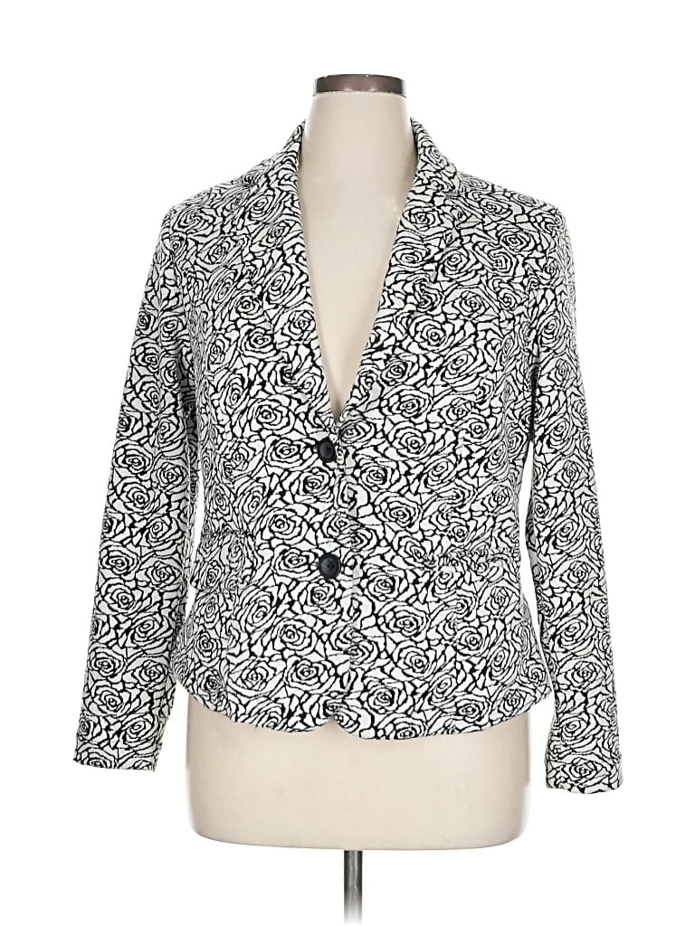 Pre-owned Torrid Blazer Jacket In Silver