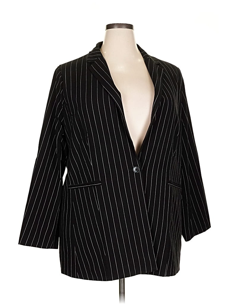 Pre-owned Catherines Blazer Jacket In Black