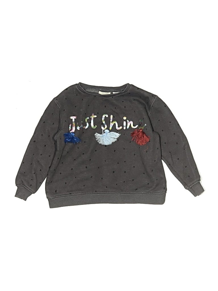 Pre-owned Zara Baby Kids' Long Sleeve T-shirt In Gray