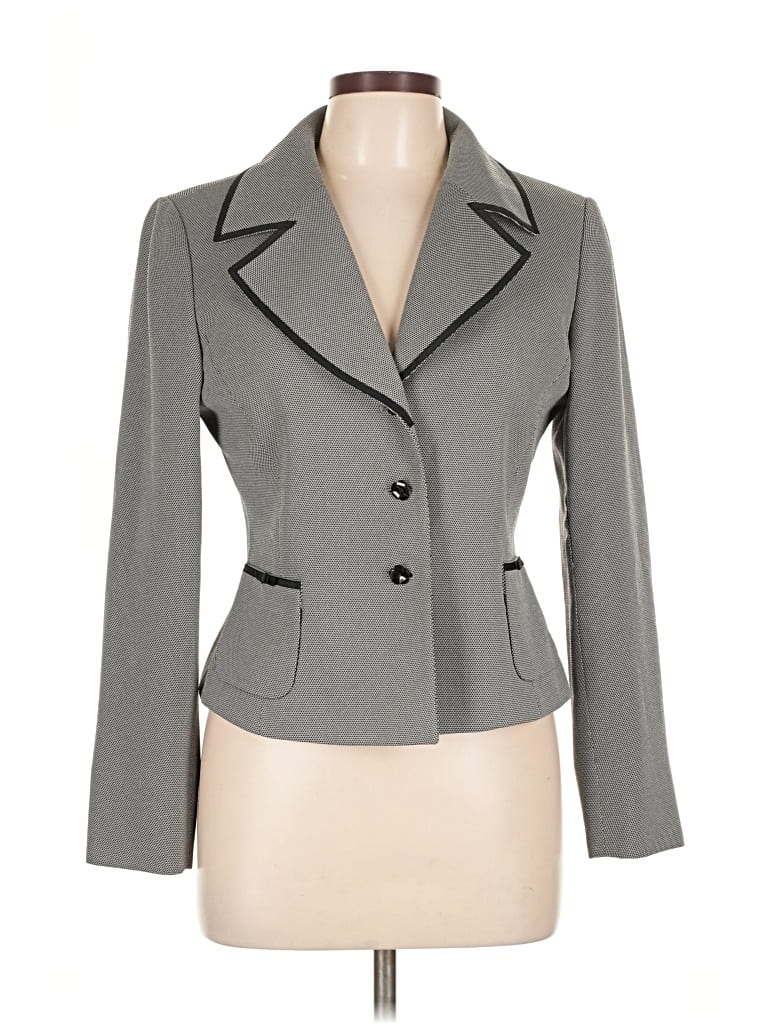 Pre-owned Tahari By Asl Blazer Jacket In Gray