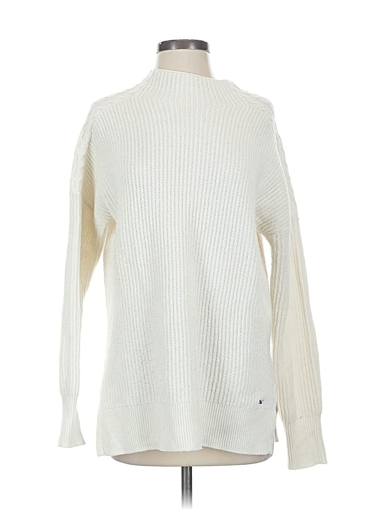 Pre-owned Vineyard Vines Turtleneck Sweater In White