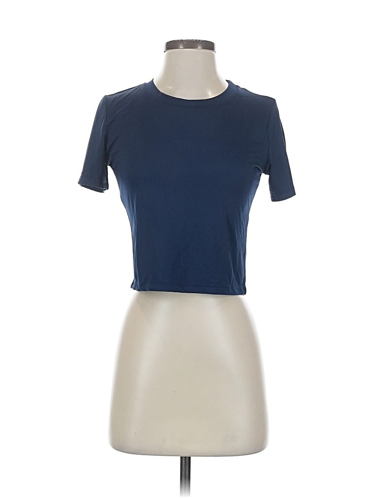 Pre-owned Unbranded Short Sleeve T-shirt In Blue