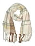 Unbranded Plaid Ivory Tan Scarf One size - photo 1