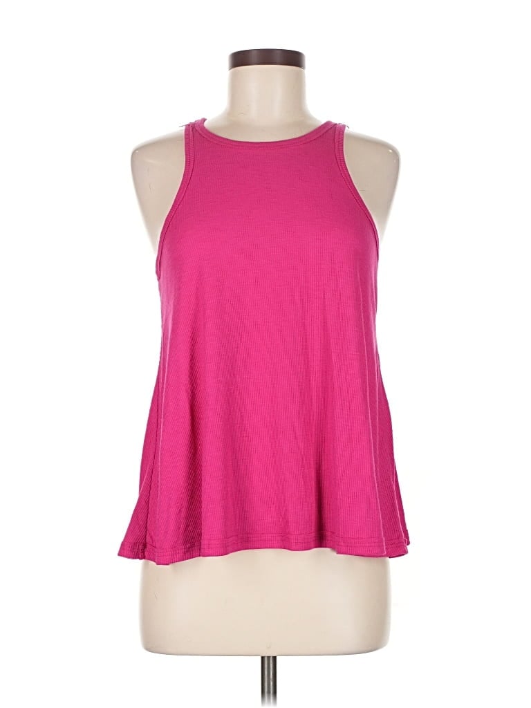 Pre-owned Free People Tank Top Pink Halter Neckline Tops
