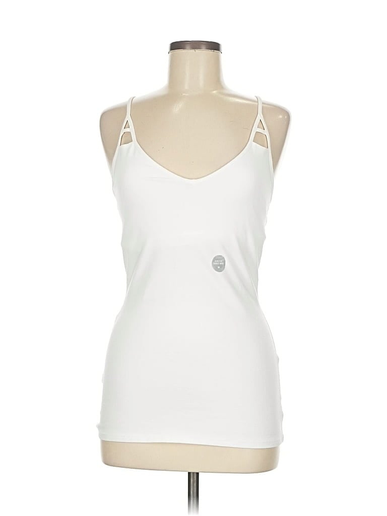 Express Sleeveless Top White Sweetheart Neckline Tops