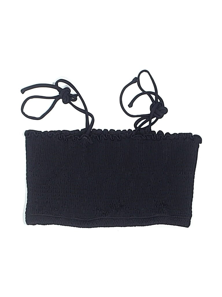 Pre-owned Peixoto Swimsuit Top Black Swimwear