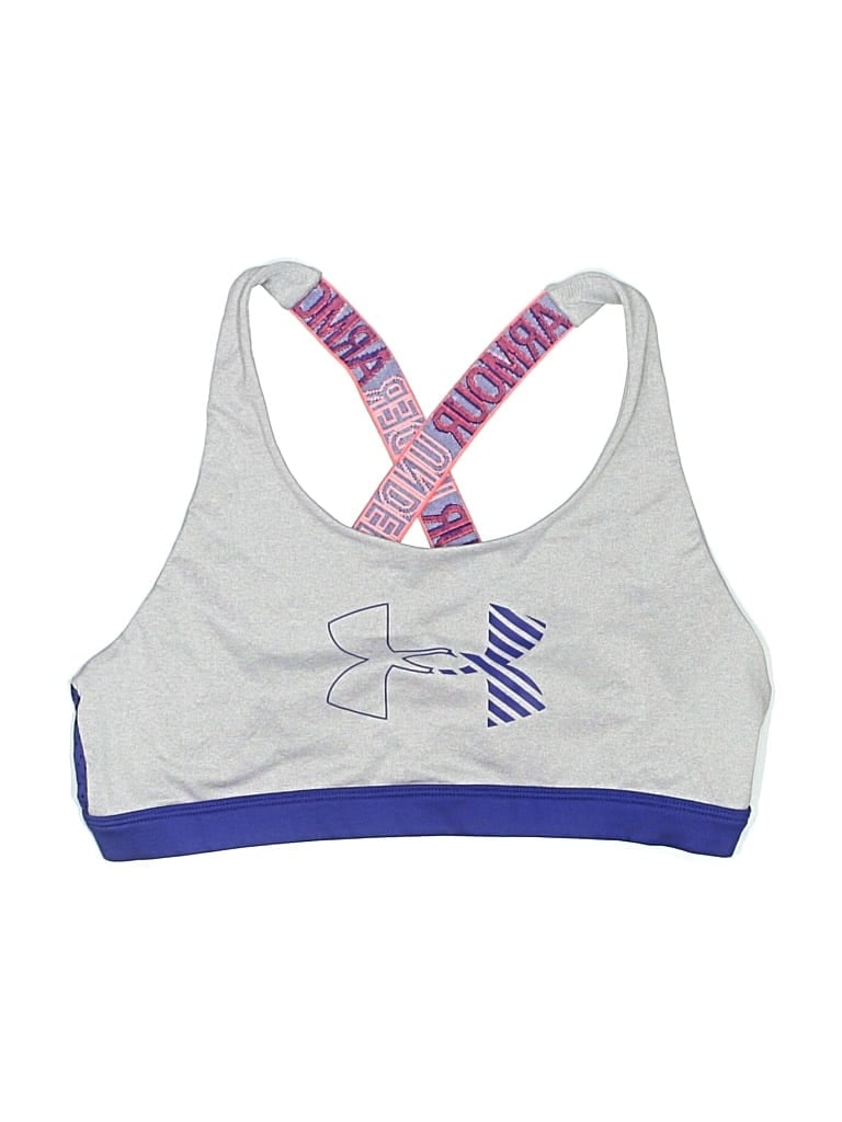 Pre-owned Under Armour Kids' Tank Top Gray Halter Neckline Tops