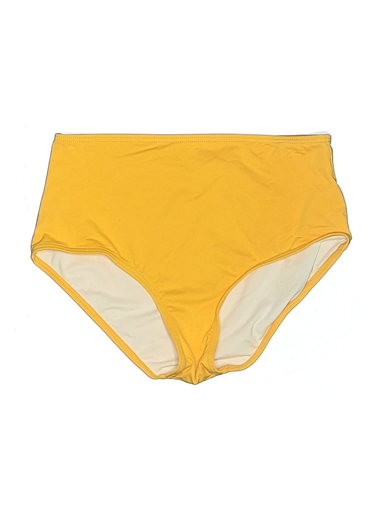 Pre-owned Loft Beach Swimsuit Bottoms In Yellow