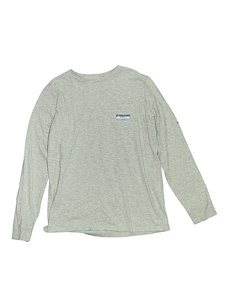 Pre-owned Vineyard Vines Kids' Long Sleeve T-shirt In Gray
