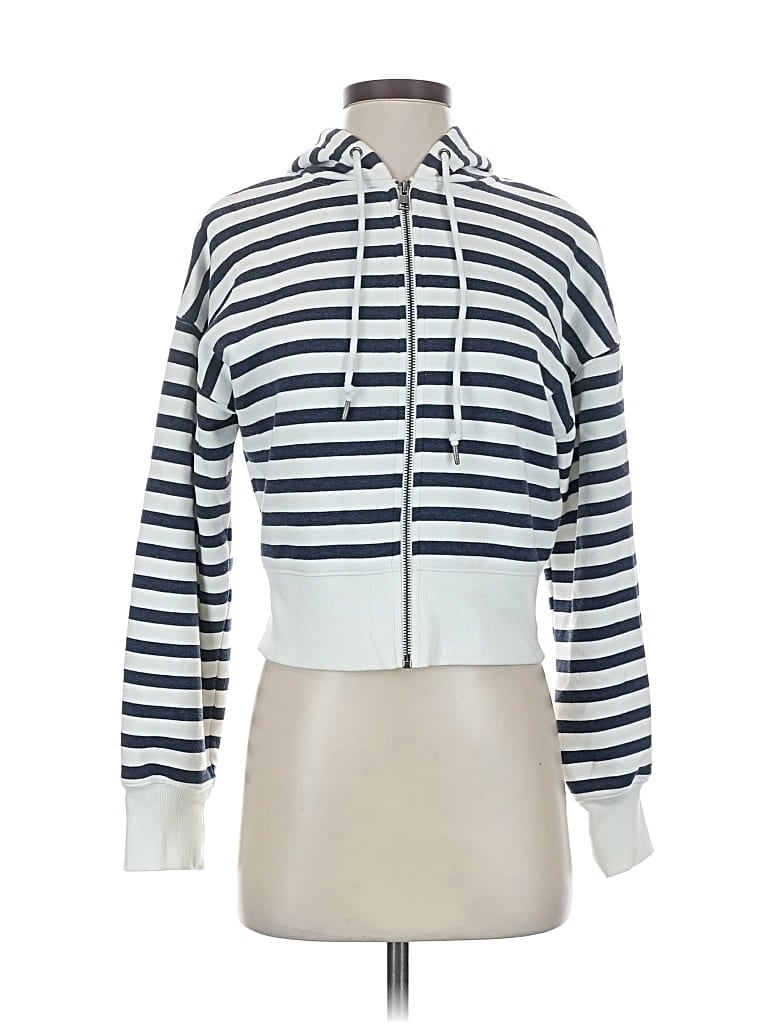 Pre-owned Universal Thread Zip Up Hoodie In Silver