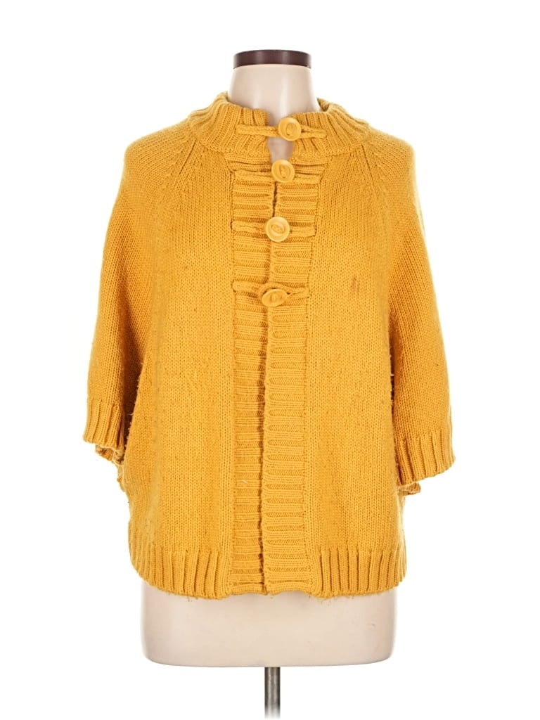 Pre-owned Apostrophe Cardigan Sweater In Yellow