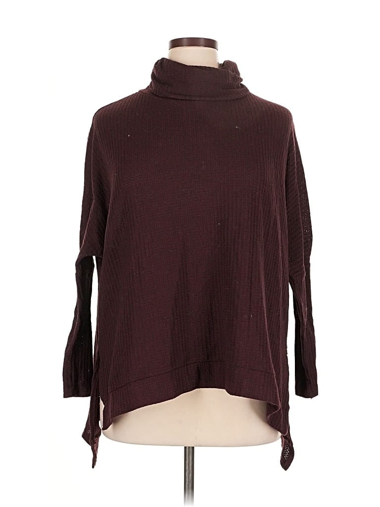 Pre-owned Caracilia Turtleneck Sweater In Burgundy