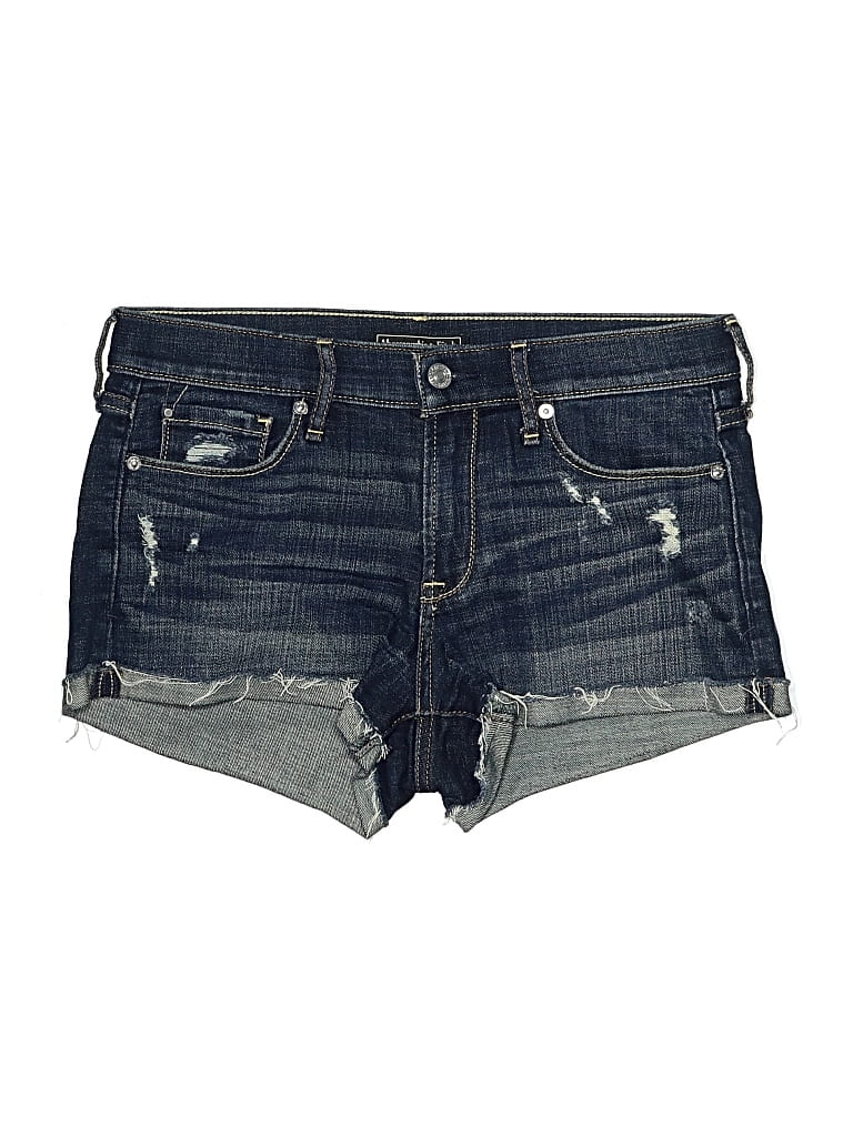 Pre-owned Abercrombie & Fitch Denim Shorts In Blue