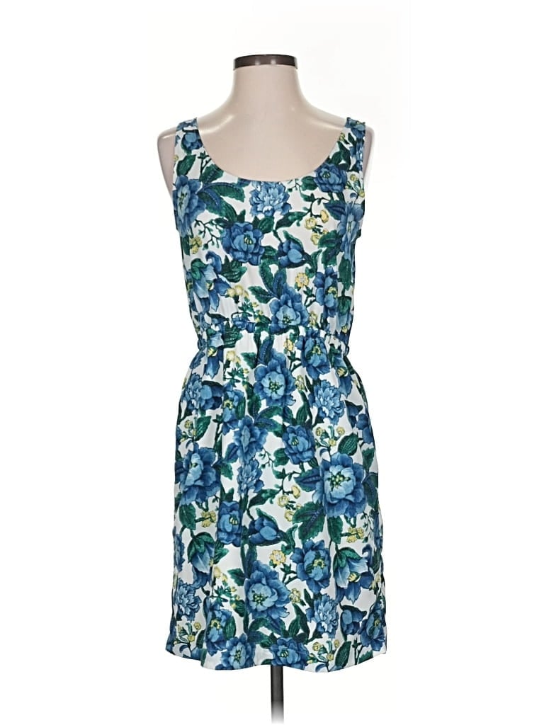 Pre-owned Ann Taylor Loft Outlet Casual Dress In Blue