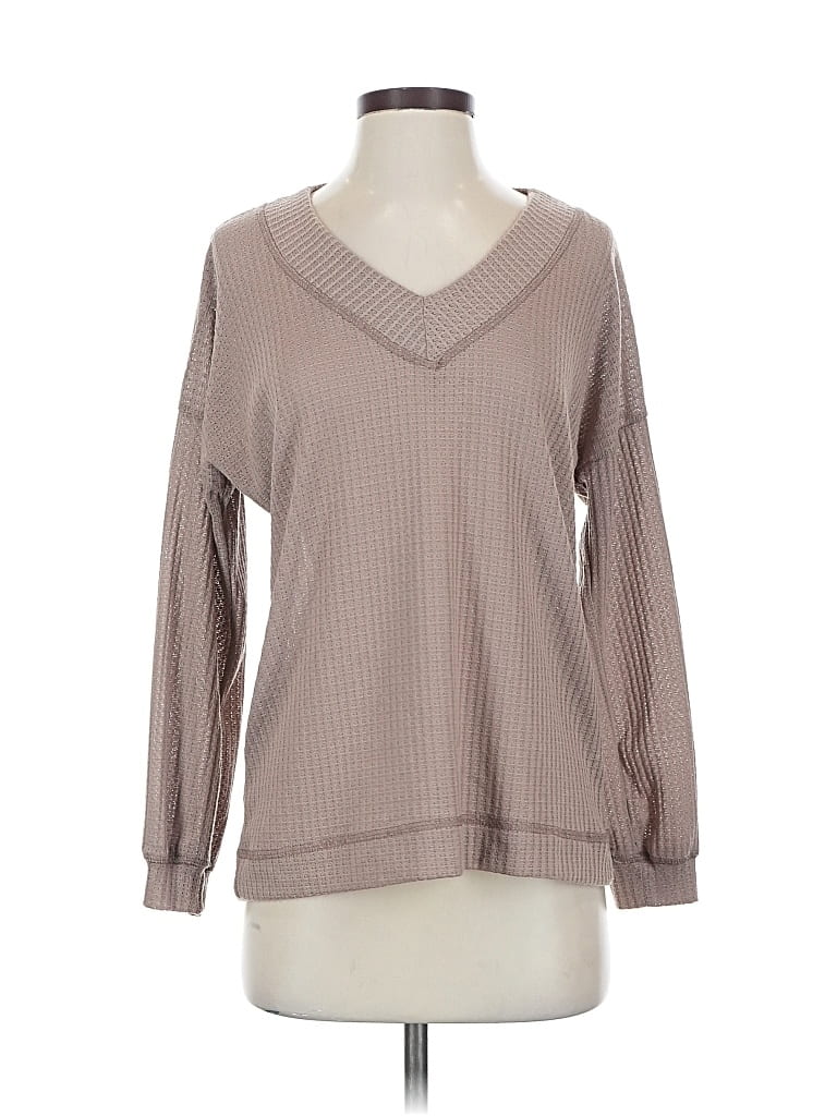 Pre-owned Forgotten Grace Pullover Sweater In Brown