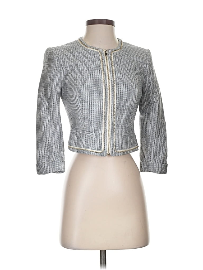 Pre-owned Bebe Jacket In Gray