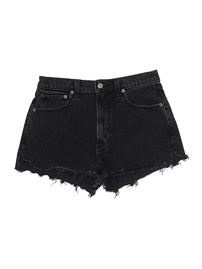 Pre-owned Abercrombie & Fitch Denim Shorts In Black