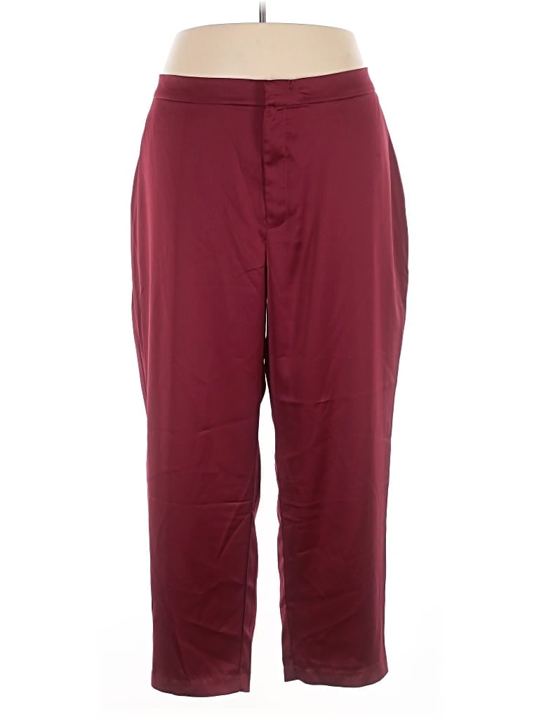 Nina Parker Casual Pants In Burgundy