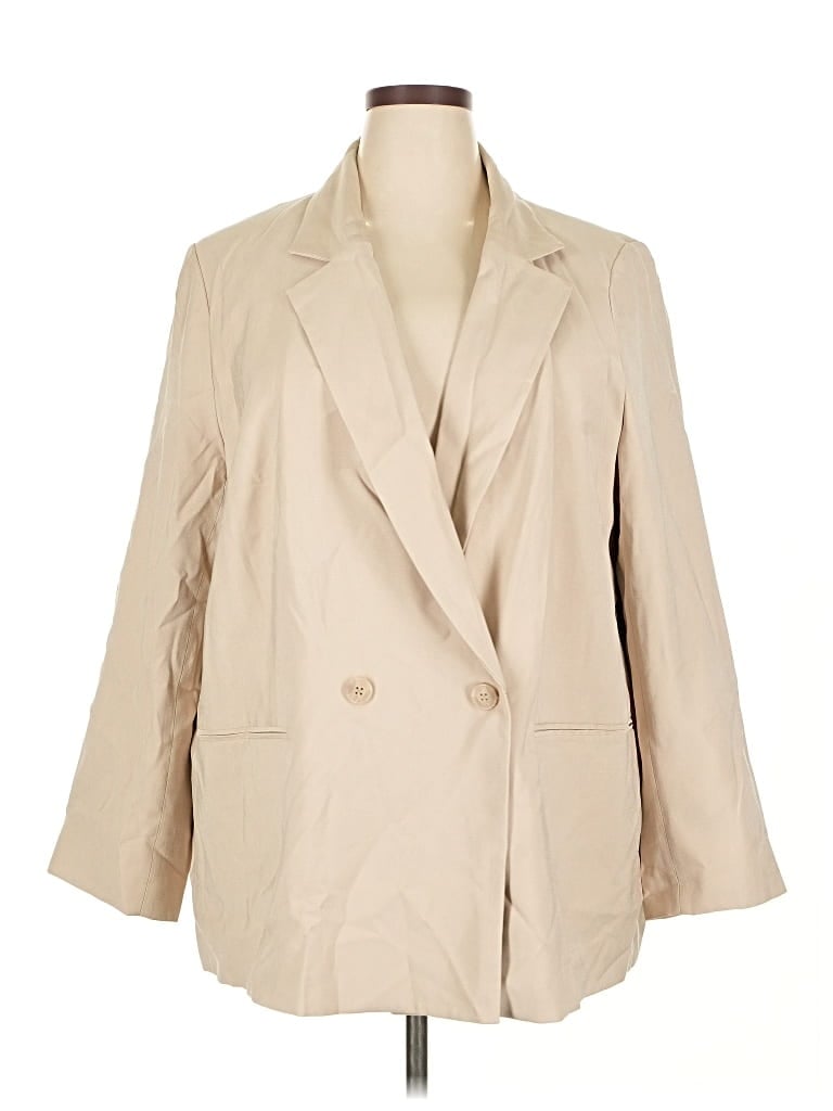 Pre-owned H&m Blazer Jacket In Brown