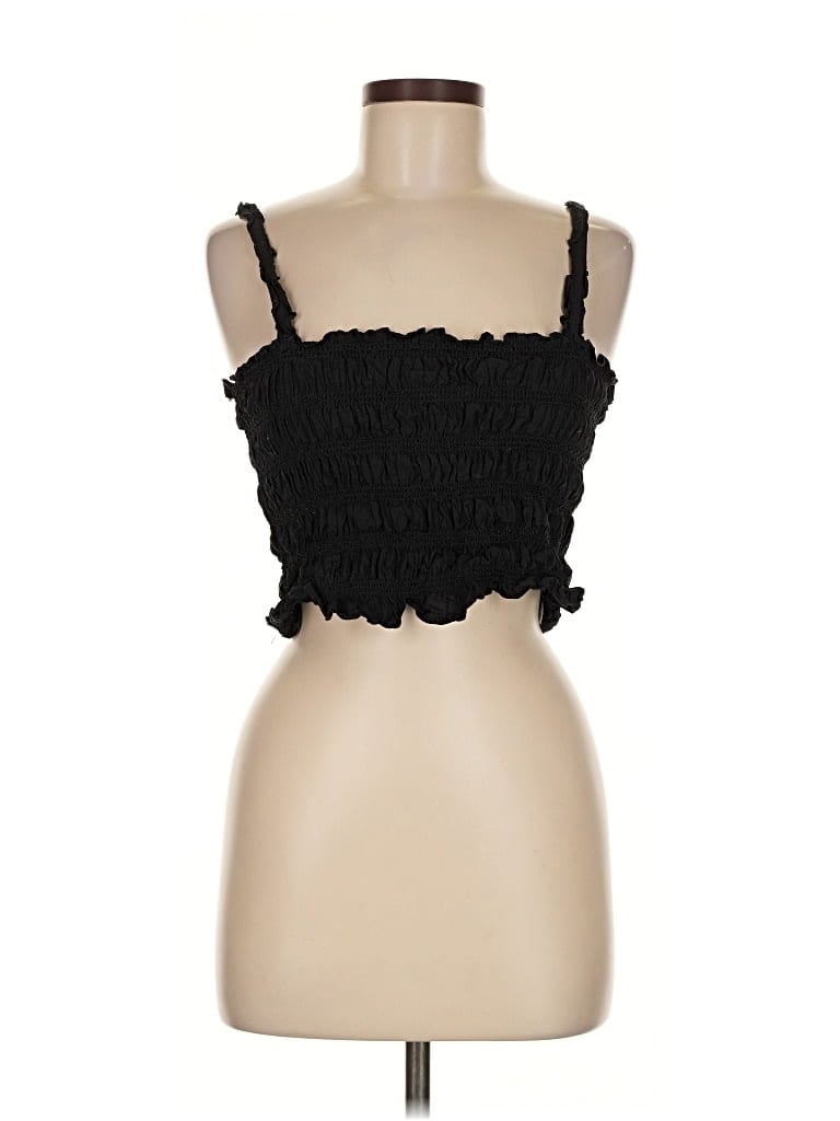 Pre-owned French Connection Sleeveless Top Black Sweetheart Neckline Tops