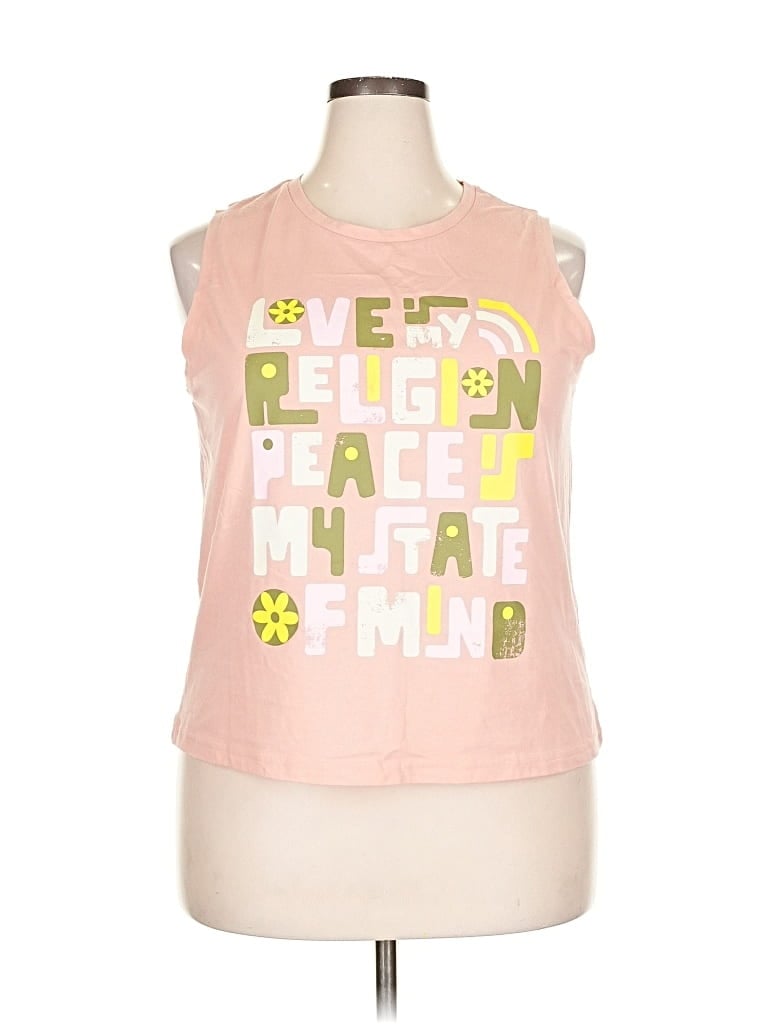 Pre-owned Target Sleeveless T-shirt In Pink