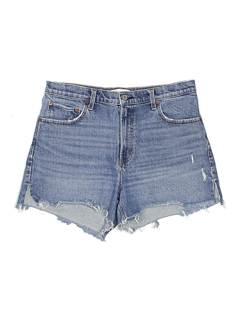 Pre-owned Abercrombie & Fitch Denim Shorts In Blue