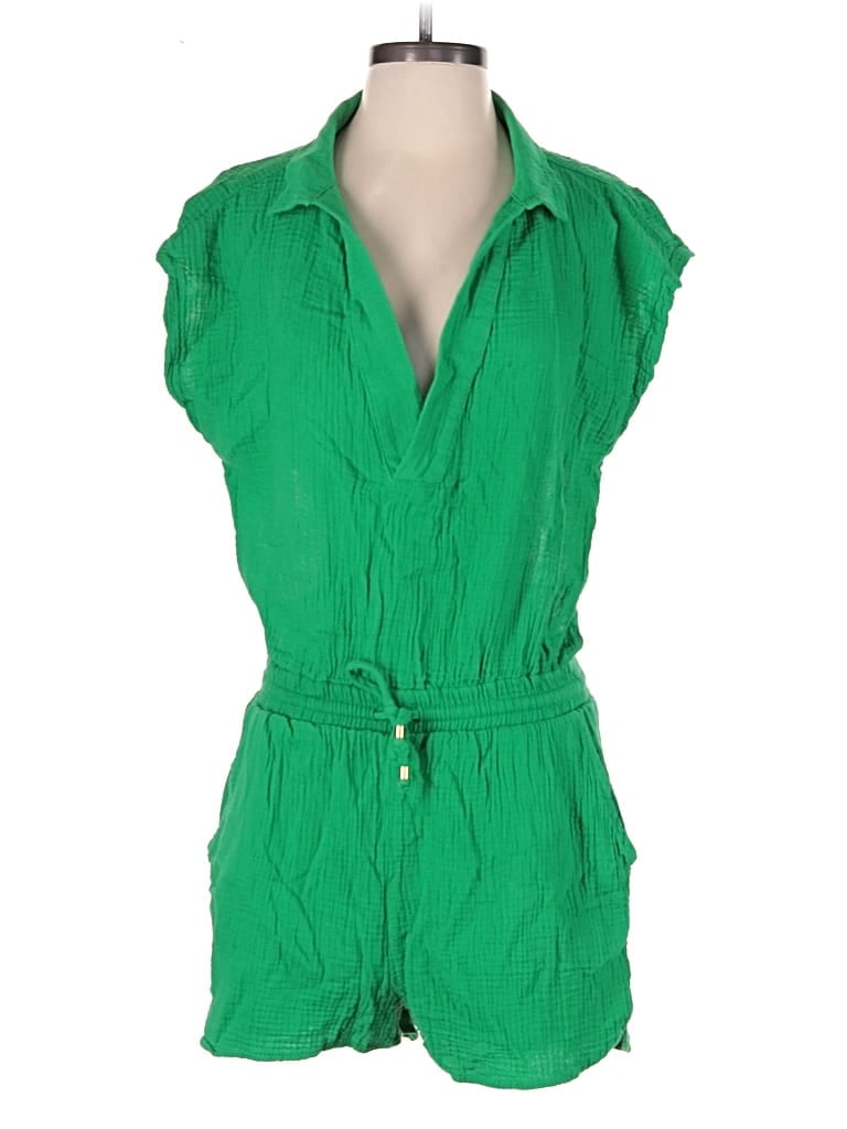 Pre-owned Fashion Nova Romper In Green