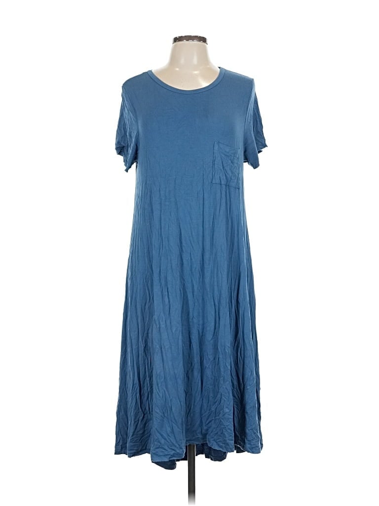 Pre-owned Lularoe Casual Dress In Blue