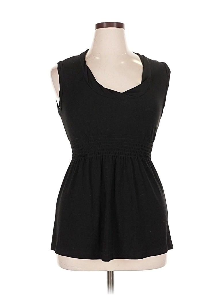 Pre-owned Bcbgmaxazria Sleeveless Blouse In Black