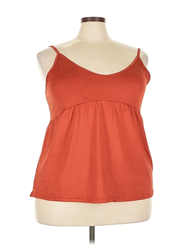 Pre-owned Loveu.dear Tank Top Orange Strapless Neckline Tops