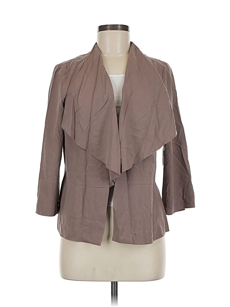 Pre-owned Winter Silks Silk Blazer Jacket In Brown